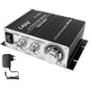 DollaTek LP-2024A+ Hi-Fi Stereo Amplificatore di Potenza Amplificatore Digitale Potenza 3A Compatibile con Computer, Cellulari o Lettori MP3 DAC ecc - Nero