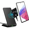 Okaymobile Ricevitore e adattatore wireless Qi da 1300 mA. Adatto per Google Pixel, Samsung, Huawei, LG, Sony, Motorola, Nokia, HTC e altri telefoni Android USB-C