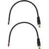 Be In Your Mind 2PCS DC7909 Cavo Di Alimentazione Maschio 12V DC Maschio A Filo Nudo Cavo Di Alimentazione Open End 16AWG DC 7.9x5.5mm Connettore Cilindrico Cavo A Spirale 30cm Per Cella Solare