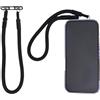 BOXOB Cinturino da Polso per Telefono, Regolabile Cordino e Linguetta Telefono in Metallo con Doppia Fibbia per la Maggior Parte Custodia Cellulare Fotocamera Anti-Caduta e Anti-Smarrimento (Nero)