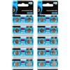 Hattba Batterie alcaline a bottone AG13 LR44, 10 pz/20 pezzi, 1,55 V, per orologi e dispositivi elettronici portatili a lunga durata