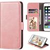 Shantime Elegante Custodia Portafoglio in Pelle Compatibile con Oukitel C59 Pro, Flip Magnetico Antiurto, Slot Carte e Porta Foto Stand(Oro Rosa)