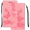 LEMORRY Cover per Huawei P Smart S Custodia in Pelle Ultra Morbida Cuoio Portafoglio con Slot per Schede Protettivo Magnetico TPU Silicone Custodia Huawei P Smart S, Fortunato Farfalla Rose