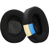 kwmobile 2x Cuscinetto Compatibile con Bose QC Ultra/QuietComfort Ultra - Cuscinetti di Ricambio per Cuffie in Similpelle nero e Gel Rinfrescante