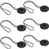 RALSPEC 6 x Action Camera Adesivo Pad Safety Tethers Mount per GoPro Hero Security Guinzaglio Ancoraggi Go PRO DJI Osmo Casco Lanyard