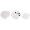 Aexit Custodia in plastica rotonda 3 x 1,5 V AA con custodia per batteria bianca 2 pezzi ID: 589532