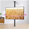 DUOAZJL Supporto Da Pavimento Per TV - Supporto Girevole A 360 Gradi, Supporto Da Parete Divisoria, Supporto Da Soffitto Per TV Con Inclinazione Regolabile, Adatto Per Schermi LED Da 32 A 75 Pollici(60-85cm)