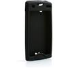 System-S Custodia in silicone Cover protettiva Skin Case Protettiva Cover Nero per Sony Ericsson Xperia Ray