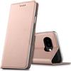 Verco Custodia a libro per Google Pixel 10a, di alta qualità, con calamita integrata, in pelle PU, oro rosa