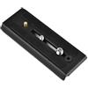 XFKSHCJU Piastra a sgancio rapido scorrevole nera per Manfrotto 503HDV MH055M0 Q5 MVH400AH, lega di alluminio