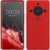 kwmobile Custodia Compatibile con Honor Magic5 Lite 5G Cover - Back Case per Smartphone in Silicone TPU - Protezione Gommata - rosso