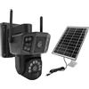 Garsent Camera Solare da 8 MP Outdoor Wireless, WiFi 4G, Panoramica e Monitoraggio Doppio Lente, Telecamera per la Sicurezza Domestica con Visione Notturna, Tracciamento (Versione UE)