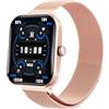 Hardware Tribe Orologio intelligente unisex F96, con HRV, ossigeno nel sangue, sonno e altri monitoraggi, display da 1,9 pollici con tecnologia IPS, orologio intelligente impermeabile IP67, Bluetooth 5.3, SOS con un