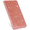 SLLMYYX Custodia a portafoglio compatibile con Samsung Galaxy A31, glitterata, sottile, magnetica, in pelle, con scomparto per carte di credito (oro rosa)