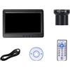 Whychstore Set fotocamera elettronica telescopico, oculare USB, video astronomico HD da 7 pollici + fotocamera fotografica con schermo monitor integrato