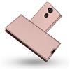 Radoo Cover Sony Xperia XA2, Slim-Fit Folio Premium Custodia Vintage PU Pelle con [Kickstand] Tasca Stile Unico Sottile Funzione TPU Antiurto Flip Cover a Libro per Sony Xperia XA2 (Rosa)