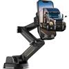 Elprico Supporto per Telefono per Camion, Supporto per Telefono per Auto, Supporto per Telefono per Parabrezza Resistente da 16,9 Pollici, Braccio Lungo da 16,9 Pollici, Super Ventosa