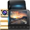 Retoo Dashcam, telecamera per auto, 2 K/4 K, angolo di visione 170°, visione notturna, modalità di parcheggio, registrazione in loop, modulo GPS, microfono WiFi, schermo LED, 2, scheda microSD