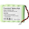 Fuworance 2400 mAh 6 V FW2400-5AA Batteria di ricambio compatibile con vari dispositivi ricaricabili Ni-MH AA Batteria Pack