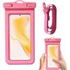 Generic Custodia impermeabile per cellulare, universale, impermeabile, con cordino, protezione subacquea trasparente per cellulare, per spiaggia, piscina, nuoto (rosa)