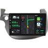 KeiDilie 10.1 [6G+128G] Android 16 Autoradio per Honda Fit Jazz 2007-2014-Integrato Wireless CarPlay | Android Auto | DSP | GPS Sat Nav | Bluetooth 5.0 | Wifi | 4G | Mirror Link | 360° Panoramica+CAM&MIC