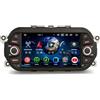Erisin 8-Core 4GB+64GB Android 14 Autoradio Bluetooth per Fiat Tipo Aegea Egea Dodge Neon 7 pollici Schermo IPS Supporto GPS Navigatore CarPlay Android Auto WiFi 4G DSP DAB+ USB FM RDS Canbus