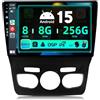 BXLIYER SXAUTO ¦ 8G+256G ¦ Android 14 IPS Autoradio Per Citroen C4 C4L DS4 (2013-2017) - Senza fili Carplay & Android Auto - LED Camera + MIC - DAB Fast-boot Volante 360-Camera AHD WIFI - 2 Din 10.1 Pollici
