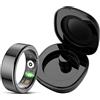 findtime Smart Ring Android Smarring for Herren Damen Fitness Tracker Ring Sonntracker Smartring Fitness Ring Contapassi Fitness Tracker Fitness Tracker IOS Frequenza Cardiaca Sport Anello Salute Nero Oro Rosa