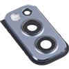 Generico compatibile con OnePlus Nord 2 5G DN2101 DN2103 vetro posteriore vetrino scocca lente obbiettivo + Cornice RING fotocamera (Grey)