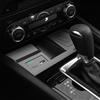 Singkin Caricatore da Auto Wireless per Mazda CX5 2017-2025, Base di Ricarica Wireless Veloce per Telefono Personalizzata OEM con Porta USB, Organizer per Console Centrale per Mazda CX-5 Accessori(black)