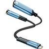 Tisino Adattatore audio da USB C a jack da 3,5 mm, da Aux a USB C e da 60 W PD, HiFi DAC 32bit/384 kHz, da tipo c a jack per cuffie per iPhone 16/15 Pro Max/Samsung S25/S24/Pixel 8/7