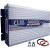Tsampa Inverter a onda sinusoidale pura 6000W 8000W 10000W 12000W Trasformatore di Potenza Convertitore DC 12V 24V 48V 60V 72V a AC 110V/230V con Display LED e prese Prese per RV Truck,Campeggio (Color : 80