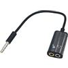 Vitsrisea Affliggitori per jack audio, schegge audio per auricolari | Splins per cuffie per PC da 3,5 mm, cavo splitter leggero, adattatore per cuffie, schegge per microfono per PC, laptop, tablet e