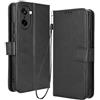 RonRun RonRon Cover OnePlus Nord CE5 Libro, Flip Custodia Portafoglioin Pelle, Antiurto case per OnePlus Nord CE5, Nero