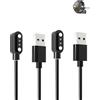 yystao (2 pezzi) cavo per LEMFO Smart Watch 1.85, cavo di ricarica USB magnetico stabile compatibile con LEMFO K66