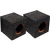 SHINEOFI Box Subwoofer Porta Rivestito in Moquette 4 Pollici per Auto Cassa per Subwoofer Singolo Accessorio di Ricambio per Impianto Audio Auto Miglioramento Bassi e Qualità Sonora