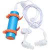 Cuifati Lettore Mp3 a Prova di Acqua, Lettore di Musica da Nuoto con Auricolari a Prova di Acqua, Lettore Mp3 Sottomarino da 8 GB con Shell in Alluminio, per Nuotare, Immersioni, Correre (BLUE)