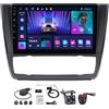 BUSOTH Android 12 Autoradio 2 DIN per BMW 1-Series E88 E87 2004-2011 con Bluetooth Handsfree+RDS/FM+GPS NAV, 9'' Screen Lettore Multimediale con Telecamera di Backup Carplay Android Auto (Color : B, Size :