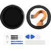 Generic Schermo LCD per Garmin Forerunner 945 LCD Display Digitizer Vetro Touch Schermo Ricambio Assembly (Nero)