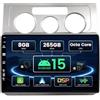 BXLIYER SXAUTO ¦ 8G+256G ¦ Android 15 IPS Autoradio Per VW Touran (2006-2009) - Senza fili Carplay & Android Auto - LED Camera + MIC - DAB Fast-boot Volante 360-CAM DSP AHD WIFI -2 Din 10.1 Pollici