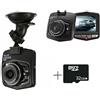 Generico Dash Cam Telecamera Per Auto DVR Full HD 1080 + 32 GB Micro SD Card Scheda Di Memoria 6,5 x 7 cm 12v 24V Visione Notturna
