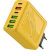 Generic Caricatore USB a 6 porte, stazione di ricarica a 6 porte | Caricabatterie multiporta da 15 W - Caricatore da tavolo a ricarica rapida Stazione di ricarica USB multipla Blocco caricabatterie USB C, ric