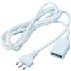 KONELCO S.p.A. GBC Prolunga elettrica da 3 metri, cavo elettrico bianco 10A/16A, cavo di alimentazione H05VV-F, 14.2010.15