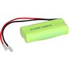 Akkuman.de Akkutechnik vom Fachmann Batteria NI-MH, 2,4 Volt, 700 mAh, 2 cavi di serie AAA, universale, commerciale, modellismo domestico, durevole, non richiede manutenzione, affidabile
