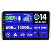 BXLIYER SXAUTO『Built-in 4G / DAB』Android 14-6G+128G Autoradio Per Peugeot 208/2008 (2012-2018) - Senza fili CarPlay/Android Auto Camera + MIC - Fast-boot Volante 360-CAM HDMI WIFI - 2 Din IPS 10.1 Pollici