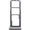 Generico Ricambio Carrello Vassoio alloggio tray Compatibile con Nokia C32 porta scheda nano Sim1+ SIM 2 + SLOT SLITTA Alloggio Memoria Micro Sd CARD (Nero)
