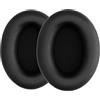 kwmobile 2x Cuscinetto Cuffie Compatibile con Sony WH-1000XM4 Pad - Cuscinetti Ricambio Cuffie Over Ear Simil Pelle - nero