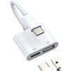 zoyuzan Adattatore USB C a USB 3.0 (2in1) Cavo OTG Tipo C Per Apple iPhone15 Pro Max Plus Per iPad Air Mini Macbook Compatibile con Samsung Convertitore USBC Jack Charger Prolunga Connettore Thunderbolt