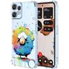 YUXING Trasparente Cover per Nothing CMF Phone 2 Pro - Custodia Protettiva Sottile in TPU Morbido Antiurto con Carino Motivo Disegno Cool (Sheep)