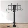 DUOAZJL Supporto TV Da Pavimento - Sollevatore TV Elettrico Telescopico, Rotazione Manuale A 360° A Sinistra E A Destra, Adatto A Schermi LED Da 26-70 Pollici, Con Carico 60 Kg/132 Libbre